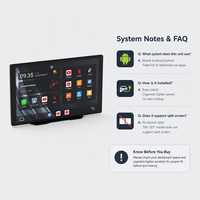 10,1 Zoll Tragbares Android Auto-Navigationssystem CarPlay Android Auto GPS Split-Screen Werkzeugfreie Bohrfreie Installation für Limousinen