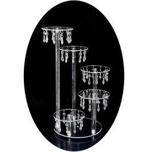 <span class=keywords><strong>Support</strong></span> de présentation en acrylique transparent pour desserts, idéal pour les mariages, les anniversaires, les bars, les restaurants occidentaux, les gâteaux en cône, les <span class=keywords><strong>bonbons</strong></span> confits - Product Image 6