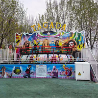 Manège Tagada Disco sur remorque pour parcs d'attractions à vendre