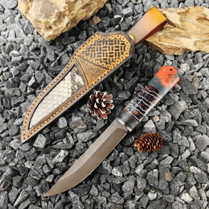 Cuchillo Táctico Personalizable Mammoth de Acero Inoxidable de Alta Calidad con Hoja Fija y Funda de Madera Incluida para Uso en Exteriores OEM - Product Image 5