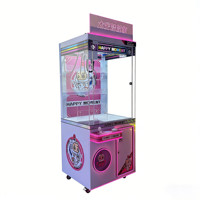 Machine à griffes moderne à monnayeur avec éclairage LED coloré, jeu de préhension de jouets à prix pour centres de divertissement familial et salles d'arcade commerciales