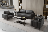 Sofá Esquinero Individual Moderno de Piel Sintética, Diseño Contemporáneo de Alta Calidad para Apartamentos, Hoteles, Hospitales y Villas