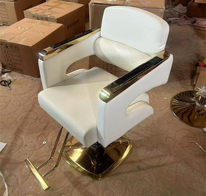 Sillas de Peluquería, Sillas para Cortar el Cabello con Rotación y Elevación, Reposabrazos de Acero Inoxidable, Sillas de Estilismo, Silla de Barbería - Product Image 2
