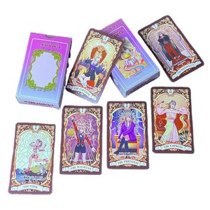 Cartas de <span class=keywords><strong>Tarot</strong></span> de plástico originales de la mejor calidad, 78 piezas de cartas de <span class=keywords><strong>Tarot</strong></span> con lámina de oro, juego de cartas de <span class=keywords><strong>Tarot</strong></span> impermeables - Product Image 1