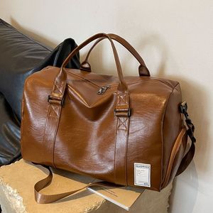 Sac de voyage et de camping personnalisé en cuir PU de qualité supérieure, grande capacité, pliable, écologique, résistant à l'eau, pour le sport et la gym - Product Image 2