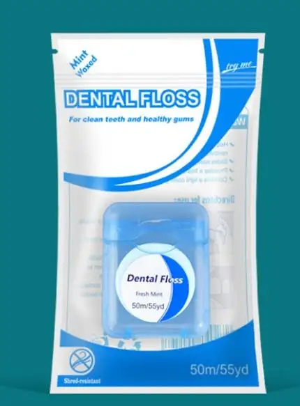 Heathy Clean 50M Floss Length 100% Waste Biodegradable Ecofriendly Gum Dental Floss Corn With Flavor