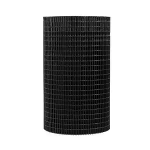 14 Калибр черный ПВХ покрытый сварной проволочный забор с сеткой 1 дюйм. X 1 дюйм. И 1 дюйм. X 1/2 дюйма