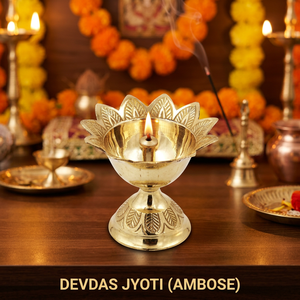 Lampe à huile ronde en laiton pour Diwali, faite à la main, gravée de motifs floraux, Diya traditionnelle, emballage individuel pour la Pooja, le temple, la décoration de la maison - Product Image 2