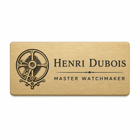 Badge nominatif personnalisé en émail dur plaqué or, fabrication directe usine, faible MOQ, avec attache pour personnel scolaire, équipes et événements professionnels
