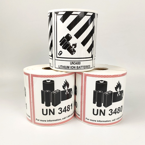 Nhãn Dán Vận Chuyển Pin Lithium Dính Tùy Chỉnh Nhãn Cảnh Báo UN3481 Nhãn Dán Vận Chuyển - Product Image 6