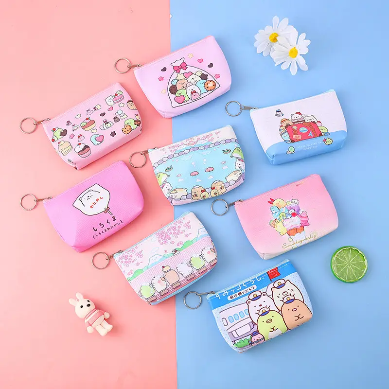 New Popular Selected Products 2023 Promotional Manufacturer Custom toddler girl cartoon animal leather coin purse with zipper