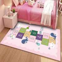 Tapis de chevet rectangulaires pour chambre d'enfant, imprimés en 3D, faits à la main et à la machine, mignons, doux, antidérapants et rembourrés