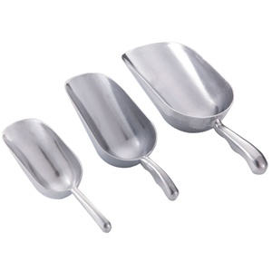 Pelle à glace en métal pour cuisine, pelle de service alimentaire pour farine, haricots, bonbons, pelle utilitaire inoxydable - Product Image 1