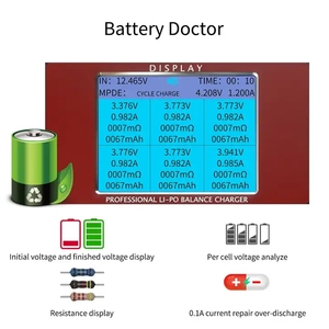 निर्माता रेडियोलिंक CB86-PLUS उच्च सटीक संतुलन चार्जर 1mv सटीक 2-6s लिपो लिथियम बैटरी चार्जर बैटरी डॉक्टर - Product Image 5