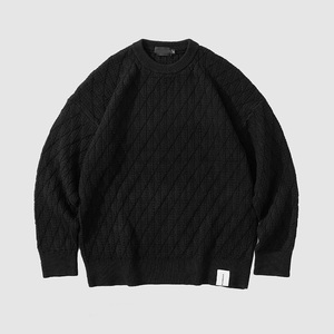 Suéter de cuello redondo de hombre grueso de invierno de Venta caliente - Product Image 3