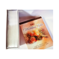 Bible de mariage KJV, la Parole de Dieu pour votre jour de mariage, couverture rigide, papier de haute qualité, impression offset, ventes en promotion