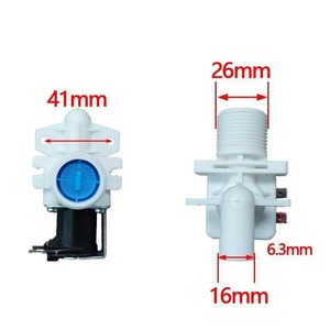 Valve d'entrée de machine à laver Meiling, électrovanne 41mm 26mm 16mm, vanne d'alimentation en eau pour le modèle 890237934 - Product Image 1