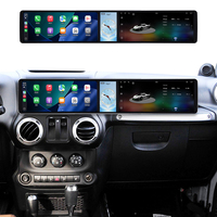 Foforfor Layar Tiga 12.3" untuk Jeep Wrangler Unlimited 2004-2017 Android15 Carplay Radio Mobil Pemutar Multimedia DSP 4G GPS 7870