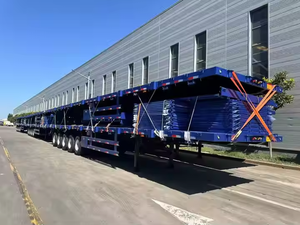 Semirremolque de Plataforma Plana de Acero de Alto Rendimiento y Rentable, Equipo de Transporte en Oferta, Remolques para Camiones - Product Image 4