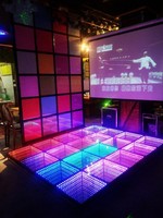Piste de danse LED Disco Vidéo numérique Party 3D Infinity Mirror Led Piso Piste de danse de mariage portable