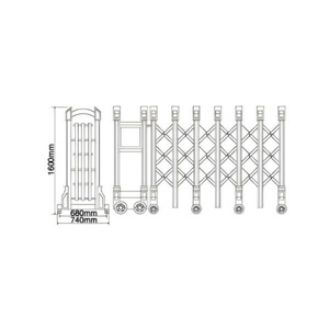 Portail Rétractable Automatique Zhanjiang pour Allée, Portails Rétractables Accordion pour Usine - Product Image 6