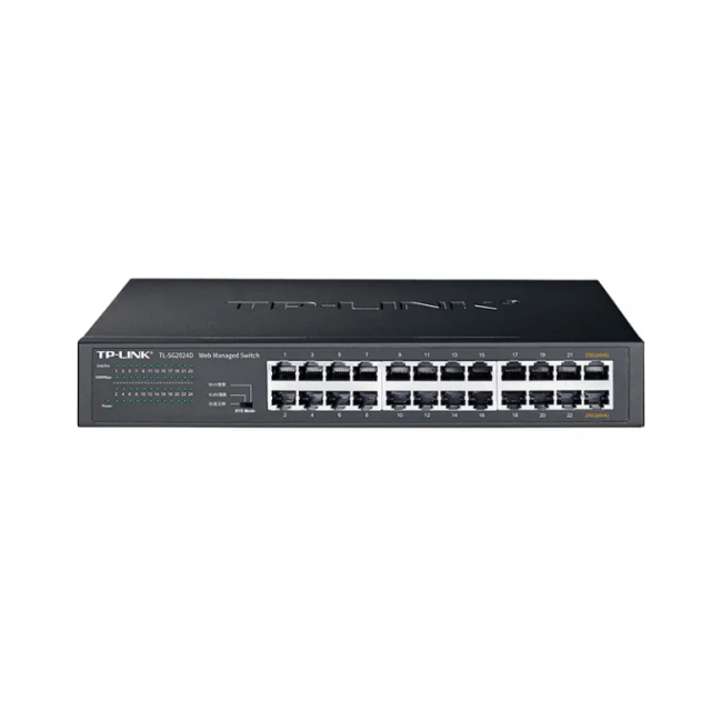 TP-Link Full Gigabit Cloud Management VLAN 24-Port 1000Mbps RJ45 Switch with QoS and Tuya Smart Features TL-SG2024D