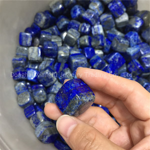 Cube de Lapis Lazuli en cristal naturel, boule de cristal bleu Fengshui, cristaux de gravier, <span class=keywords><strong>pierre</strong></span> de guérison pour la décoration - Product Image 4