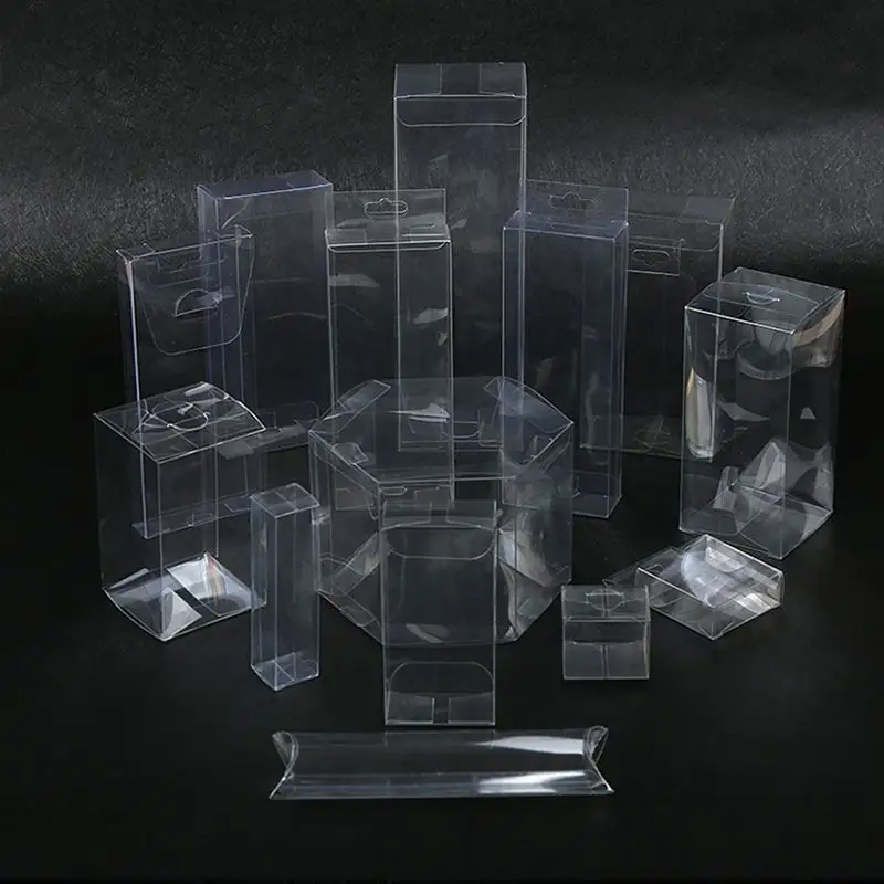 Candy Packaging Box Manufacture Cube Rectangular Clear Plastic Transparent Plastic PVC PET Box