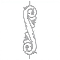 Grille de fenêtre de balcon moderne pour usage domestique Balaji Metals BM-10, en aluminium et fonte polie, résistante à la rouille, à l'eau et aux UV.