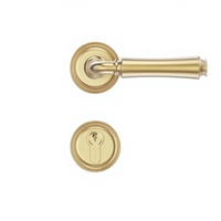 Ensemble de serrures de porte en laiton antique massif, design moderne, installation facile sur les portes en bois - Matériel en acier inoxydable