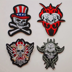 <span class=keywords><strong>Autocollant</strong></span> en <span class=keywords><strong>tissu</strong></span> DIY, ornement pour vêtements, motif de crâne, badges brodés, <span class=keywords><strong>patch</strong></span> - Product Image 1