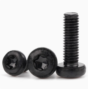 Vis mécanique à tête cylindrique torx en acier au carbone zingué noir LeGood M5X6mm - Product Image 3