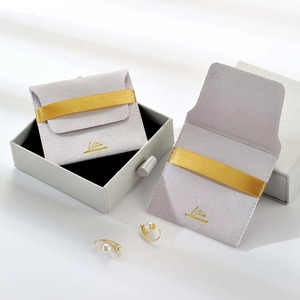 Luxury Anti-Dust Leather Pouch Display Bag Elegant Premium Jewelry Packaging for Bracelet Necklace - Product Image 1