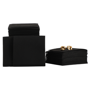 8*8cm Microfiber Jewelry Bag With Necklace Insert High Quality Velvet Pouch Bag Jewelry Packaging Pouch With Log(1)) - Product Image 1
