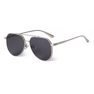 9597 Fashion Designer Custom Logo <strong>Aviation</strong> <strong>Style</strong> Metal Double Bridge UV400 Shades Sun Glasses <strong>Sunglasses</strong> for Women Men - Product Image 5