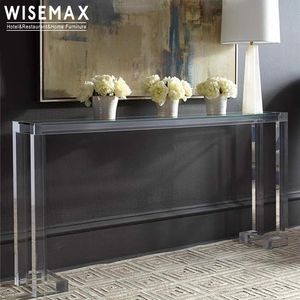 WISEMAX FURNITURE Nordic toletta mobili moderni in acrilico tavoli consolle in vetro di plastica acrilica trasparente per soggiorno - Product Image 4