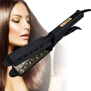 Plancha de Pelo con Cuatro Niveles de Temperatura, Cerámica, Turmalina, Iónica, Placas Anchas, Herramienta Profesional de Peinado - Product Image 1