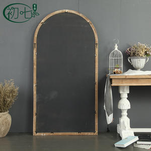 Espejo de pie vintage con marco de madera maciza blanca, espejo decorativo de cuerpo entero para dormitorio, vestidor y decoración del hogar. - Product Image 4