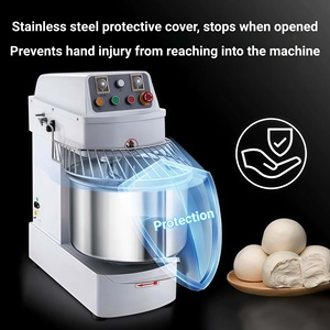Mélangeur à pâte à <span class=keywords><strong>pain</strong></span> en acier inoxydable de qualité alimentaire 20L, prix d'usine, avec transmission par engrenages et chaîne, pour <span class=keywords><strong>boulangerie</strong></span> et restaurant commerciaux - Product Image 5