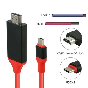 2m USB C 3.1 <strong>to</strong> <strong>HDMI</strong> Cables 4K Type C <strong>to</strong> HD <strong>Adapter</strong> - Product Image 3