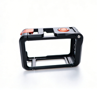Cage de caméra en alliage d'aluminium pour Osmo Action 5 Pro/4/3, base magnétique, fixation rapide, griffe porte-accessoire, monture 1/4'', légère