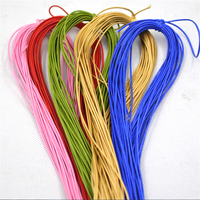 Benang Tali Polyester Berlapis Lilin 1mm untuk Pembuatan Perhiasan, Kerajinan DIY, dan Gelang Makrame