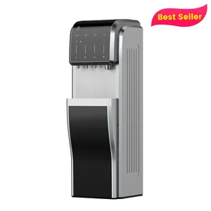 2024 Smart Design High Water Flow Rate Outstanding Filtration Electric Hot Cold Ice Maker Water Dispenser Plastic White YUNDA