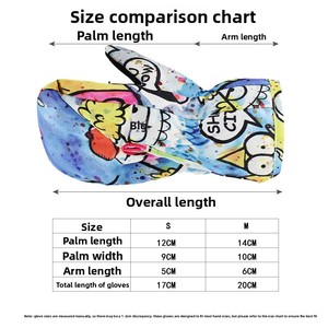 Gants de ski pour enfants, pour filles, coupe-vent, imperméables, en fibre de polyester, mitaines d'hiver, protection des mains épaissie - Product Image 3