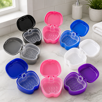 Boîte de rangement portable personnalisée en ABS pour prothèses dentaires et gouttières de rétention, OEM ODM pour cliniques dentaires, pharmacies, vente en gros