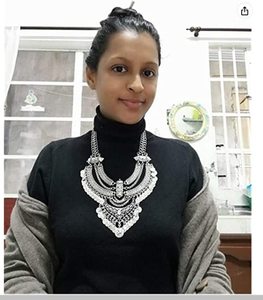 DUYIZHAO תוספות תכשיטי שרשרת אופנה יוקרה שרשרת סהר פרינג 'לבן זהב שרשרת סיטונאי - Product Image 4