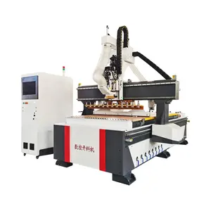 Harga rendah atc cnc router kayu 4 * 8ft untuk mdf pemotong furnitur kayu pembuat pintu cnc router mesin pertukangan