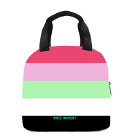 Sac à déjeuner arc-en-ciel Recipromantic pour femmes et hommes, sac fourre-tout réutilisable, sacs à déjeuner isothermes pour le travail, le pique-nique, l'école ou les voyages