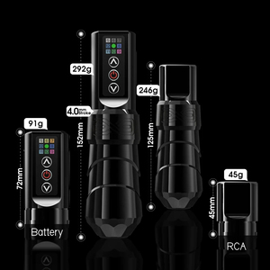 เครื่องสักไฟฟ้าไร้สาย Ambition 2400mAh ระยะชัก 4.0 มม. สำหรับช่างสักมืออาชีพ ใช้สำหรับสักลายบนร่างกายและแต่งหน้าถาวร - Product Image 6