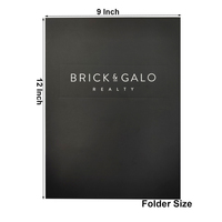 Chemise de Présentation Personnalisable Anti-Rayures avec Pelliculage, Gaufrage, Débossage et Fente pour Carte de Visite en Papier